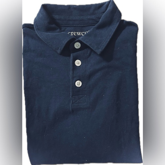 Crewcuts boys navy blue long sleeved polo shirt Size 6-7 - Picture 3 of 5